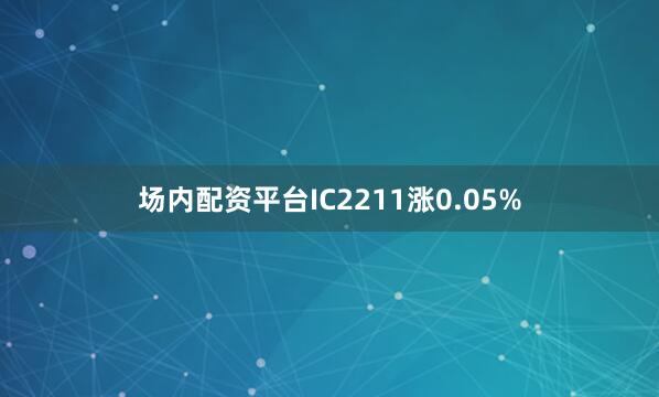 场内配资平台IC2211涨0.05%